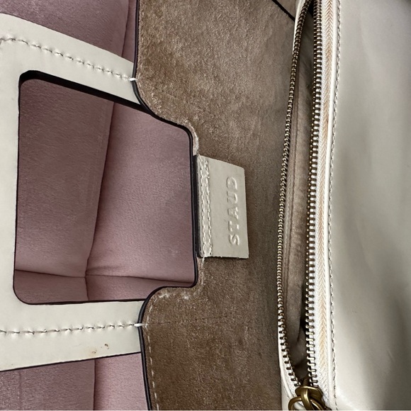 STAUD Cream Square Handle Tote - Picture 6 of 7
